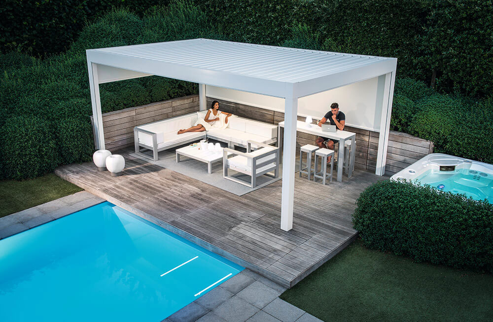 Renson pergole Geintegreerde Fixscreen